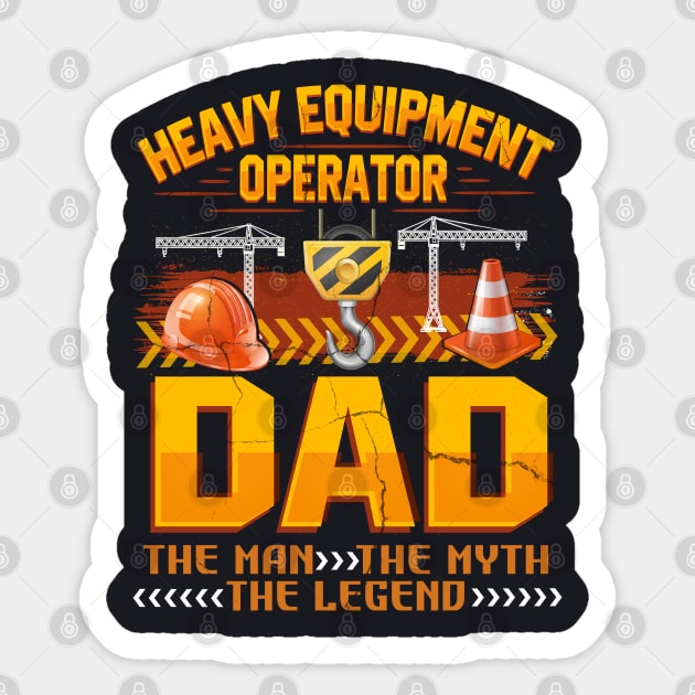 heavy equipment operator Sticker by Jandjprints